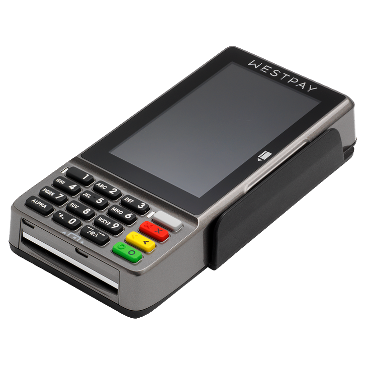 Westpay C10 kortterminal. En del av EasyCashier kompletta kassapaket.